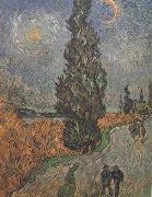 Vincent Van Gogh Roar with Cypress and Star (nn04) Sweden oil painting artist
